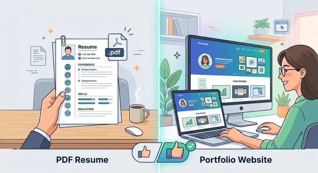 PDF Resume vs. Portfolio Website: What Employers Actually Prefer